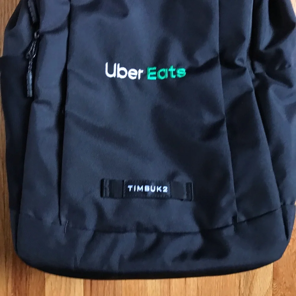 Timbuk2 Parkside Eco X Uber Eats Black Delivery Backpack NWT